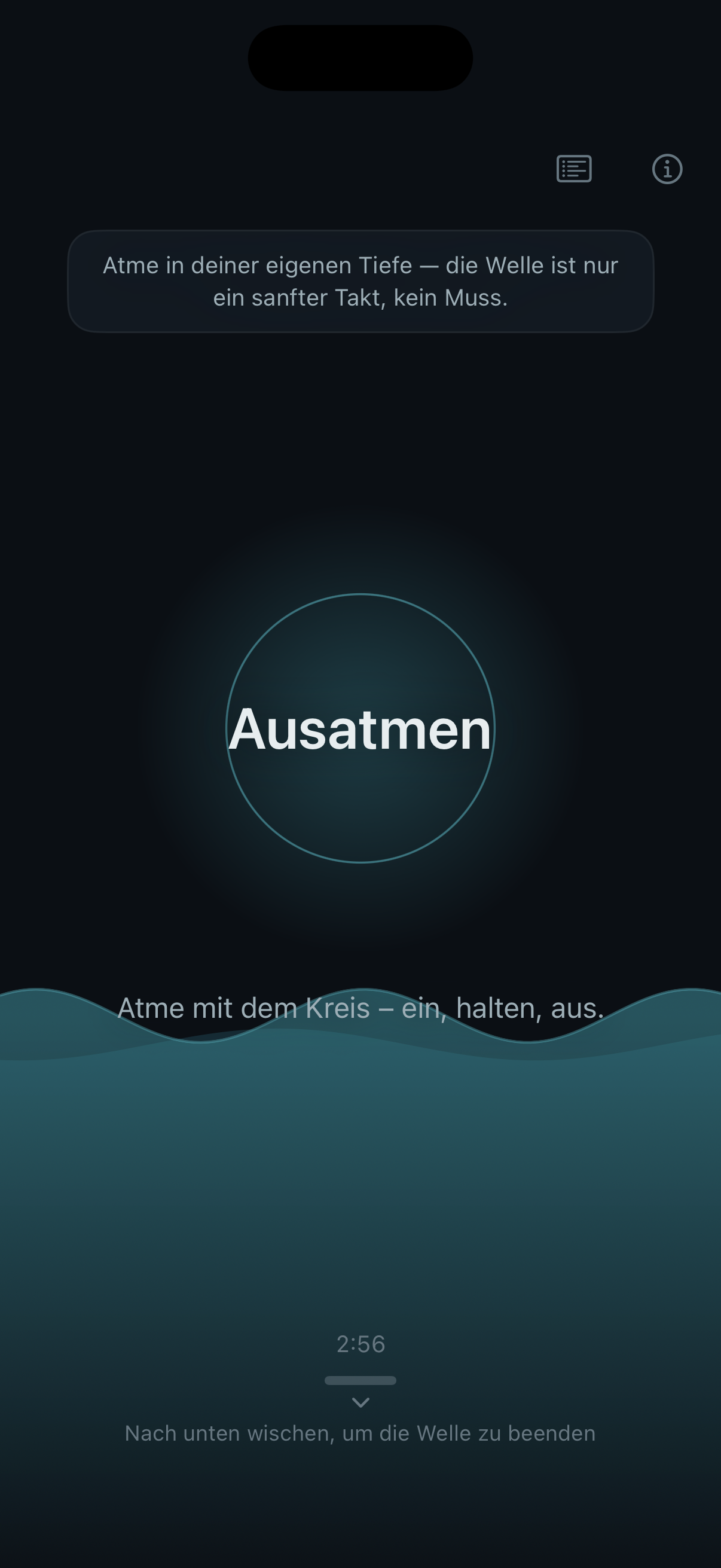 Die Welle reiten — die geführte Atemübung